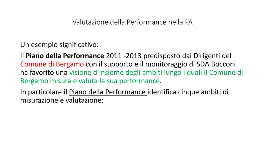 Il Ciclo Di Gestione Della Performance Negli Enti Locali Ppt Scaricare